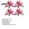 Vibrant Artificial Ferns Large Realistic Fern Dragon's Blood Tree Plants with Pink/Purple Leaves Outdoor Fake UV Resistant for Garden Patio