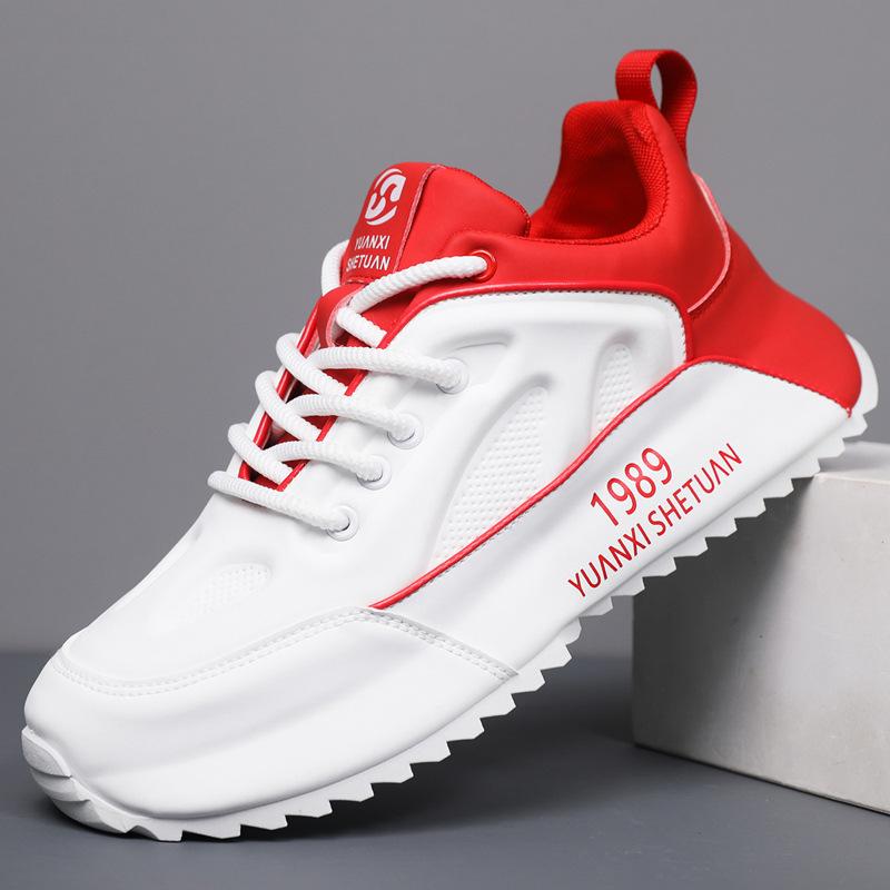 Men's shoes autumn trendy brand advanced sense versatile casual sports running heightening bag bottom black dad trendy shoes