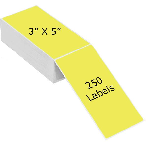 4" x 6" Thermal Labels, Fanfold Shipping Labels with Permanent Adhesive, White Printable Label Stickers for Barcodes, Addresses, Compatible with
