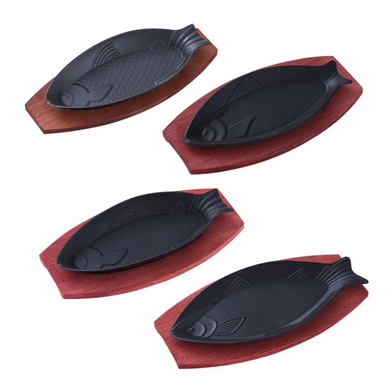 Small Cast Iron Teppanyaki Griddle Pan with Clip