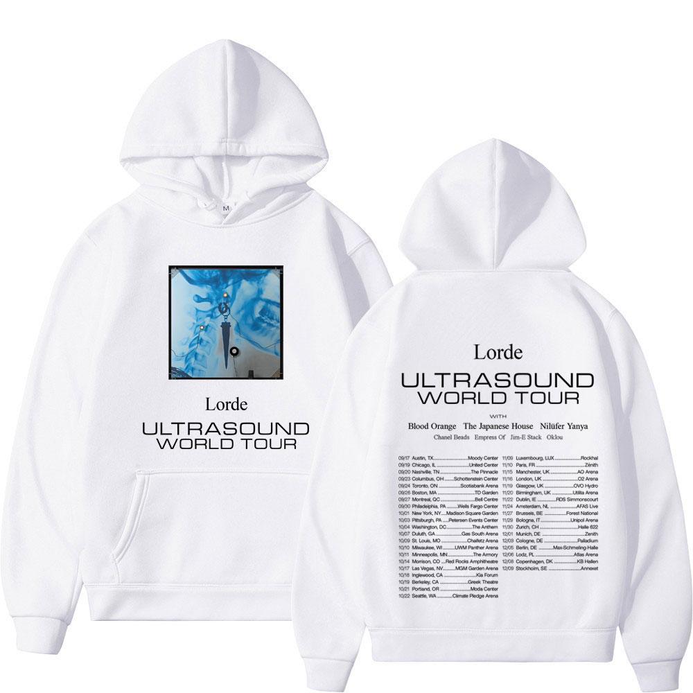 Lorde Ultrasonic World Tour 2025 Double sided Printed Hoodie Men's Women's Beauty Fashion Hip Hop Men's Hoodie