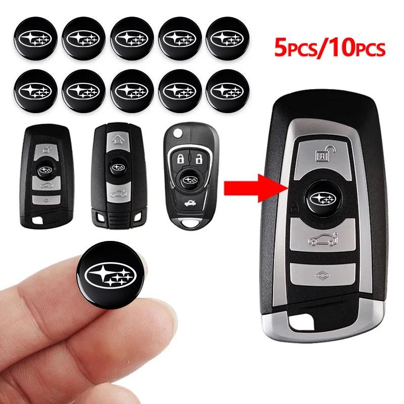 2/5/10 Stück 14MM Fernbedienungs-Autoschlüssel-Aufkleber Emblem Zubehör Für Subaru Impreza Legacy WRX STI BRZ XV WRC Forester Crosstrek