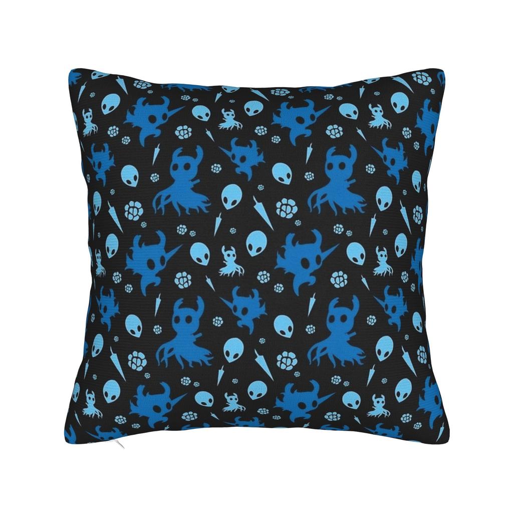 Hollow Knight Quadratische Kissenbezüge Polyester Auto Action-Abenteuer Kissenhülle Kreative Dekor Kissenbezug 4545