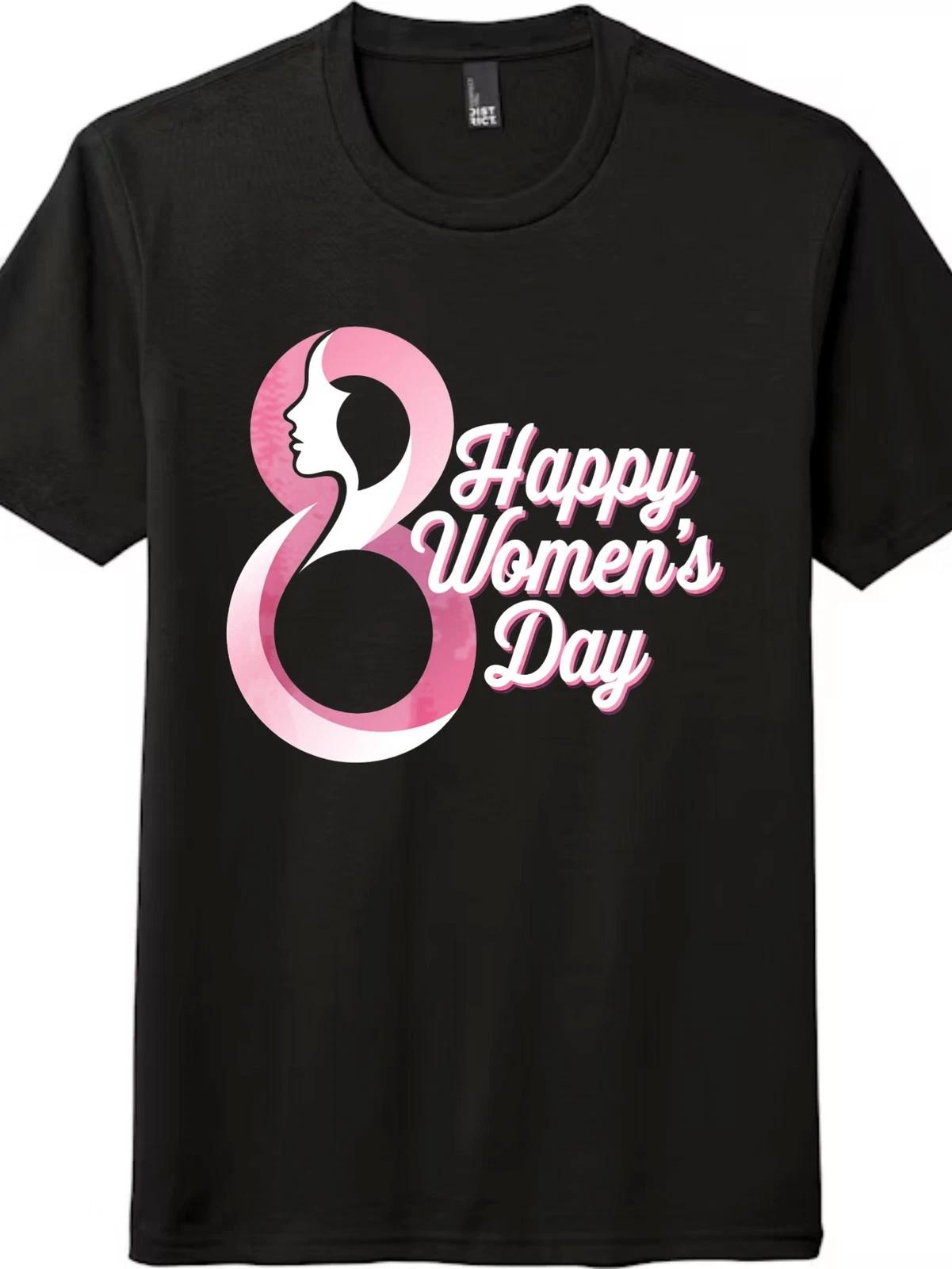 Vintage Happy Women s Day Graphic T-Shirt-March 8th Celebration Unisex Tee 2XL