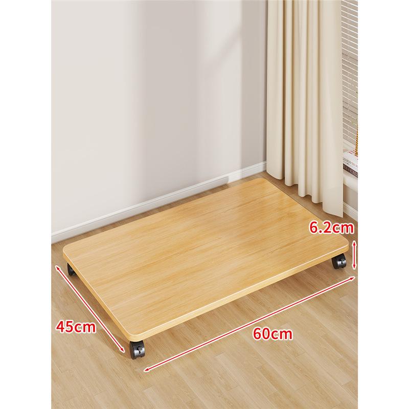 Multi-Purpose Movable Storage Tray with Casters: Floor Stand, Shelf, Bracket, and Container