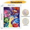 Disney Inside Out 2 oil paint by numbers painting kit handmade diy home decor gifts wall art canvas painting for living room decor