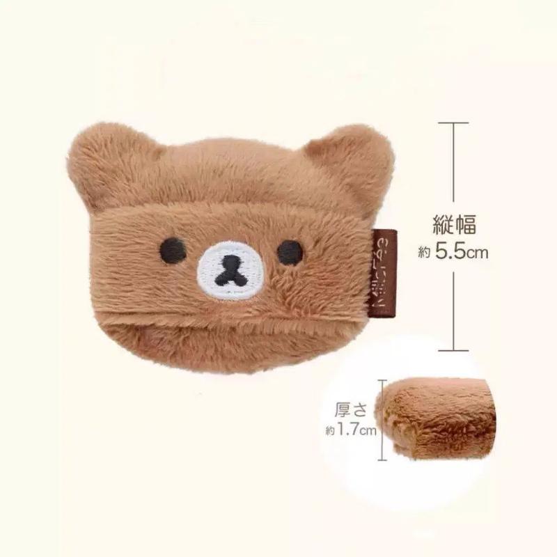 

In Stock Rilakkuma Plush Powder Puff Set Soft Makeup Tool For Foundation Loose Powder Cute Beauty Accessory Friend Birthday Gift (As shown-6524)-
