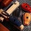 GUSHIBEI Genuine Leather Car Key Case Cover For Benz