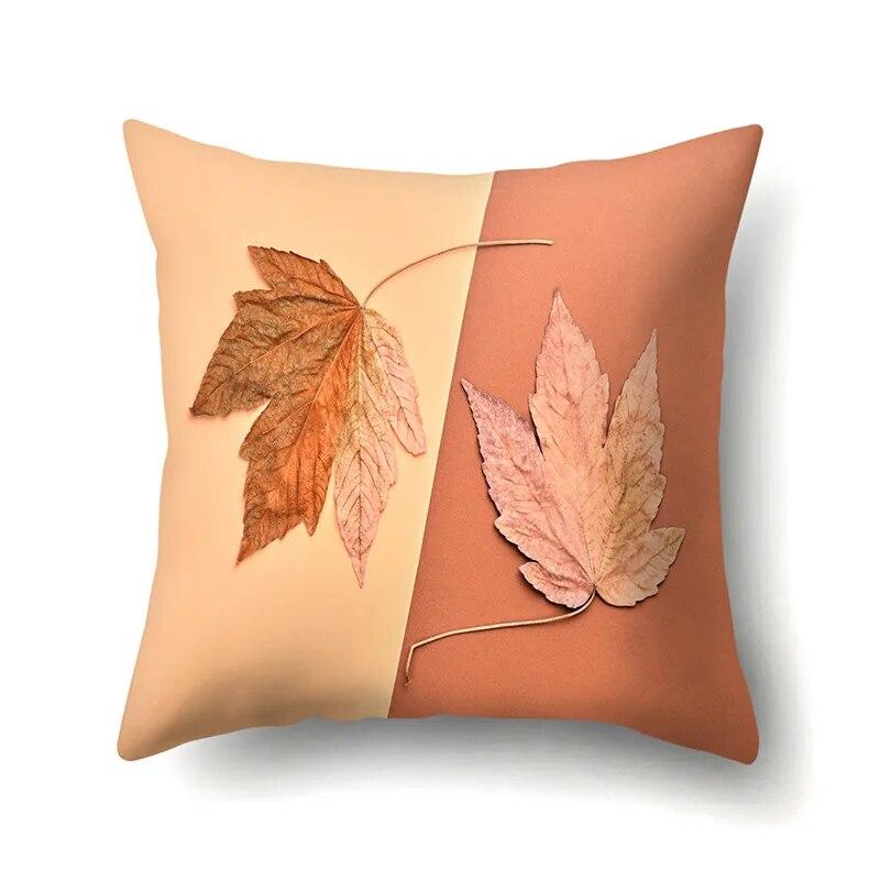 Maple Leaf Pillowcase Car Lumbar Pillow  Cushion Sofa  toon Pattern