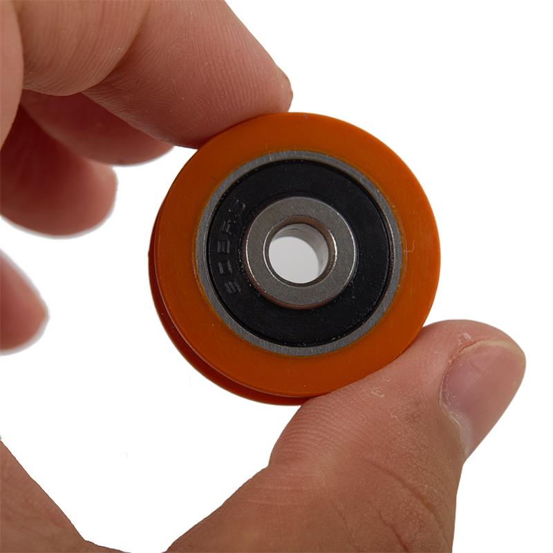 High Quality 6*29*8Mm Orange U Groove Bearing U-Shaped Bearing Wheel Pom Pulley Guide Roller Wheel For Door Window Drawer Pulley