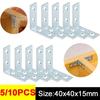 5pcs/10pcs Cold Rolled Steel Material L Shaped Corner Bracket Cabinet & Wardrobe Installation