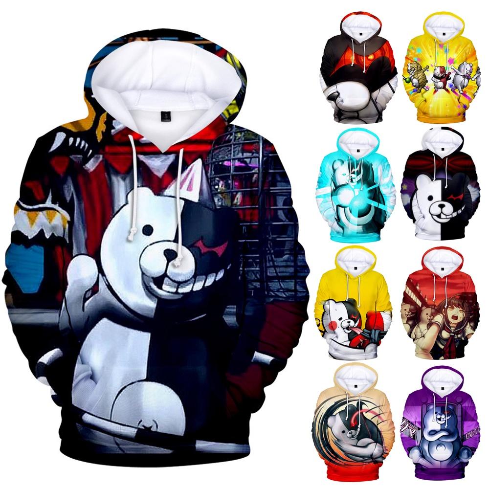 Danganronpa Monokuma Hoodie Extravagantly Soft Unisex Pullover For Anime Fans