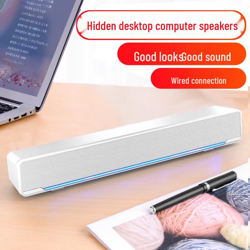 SADA V-196 Desktop Stereo Soundbar Speaker CN Plug (adapter Included)