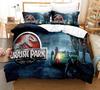 3D Jurassic Park Bettwäsche-Set Für Schlafzimmer Weiche Moderne Tagesdecken Bequeme Kinder Bettbezug Steppdeckenbezug Und Kissenbezug