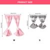 Miniature Decorative Window Curtain Stripe Curtain Accessory For 1/12 Dollhouses Scene Bedroom Landscape Accessories