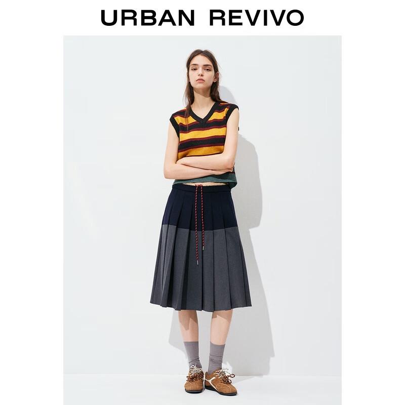 UR Women's Casual Striped V-Neck Knit Vest