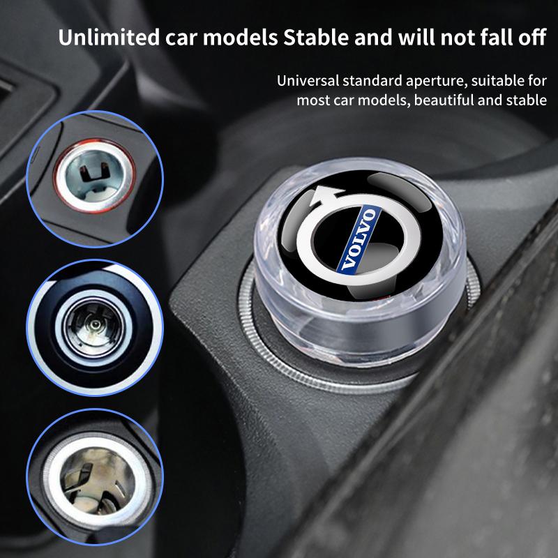 Car Cigarette Lighter Dust Plug Protective Cover For Volvo Xc60 Xc90 V40 V60 S60 V50 V90 S80 C40 XC40 V70 XC70 C30 EX90 Rdesign CT9