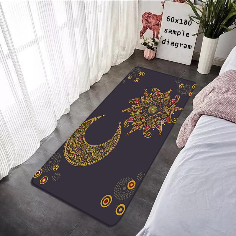 Celestial Moon Phase Carpet Mat Rug - Sun Star Pattern Home Decoration for Bedroom Living Room Decor Carpets for Living Room