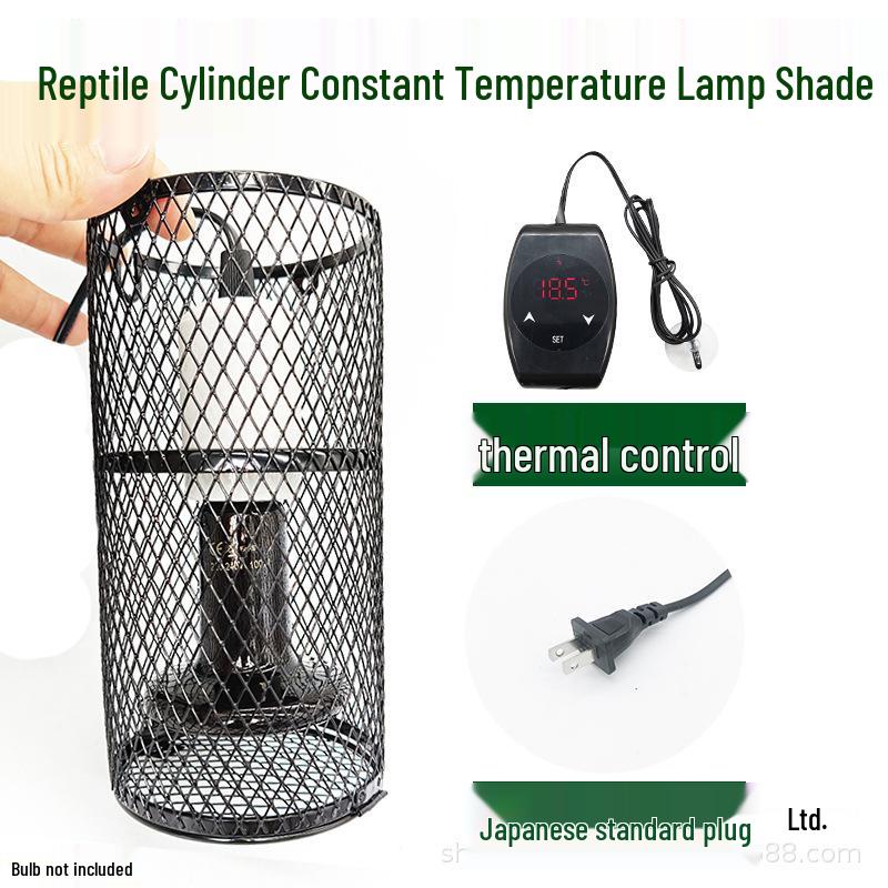 

200W Ceramic Heat Lamp with Anti-Scald Cover for Reptiles, Parrots, Chickens, and Terrarium Temperature Control.