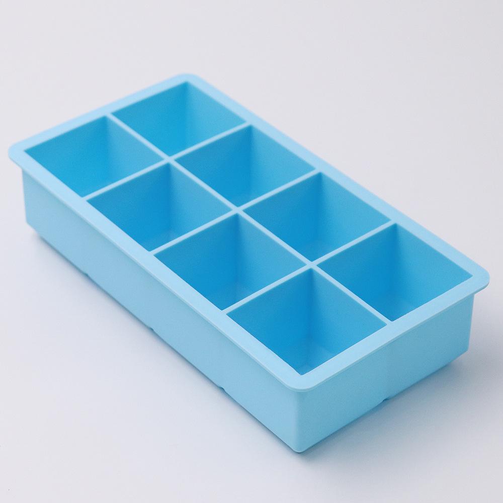 8-grid ice grid complementary food box silicone ice cube ice box mold frozen ice quick-frozen popsicle food grade