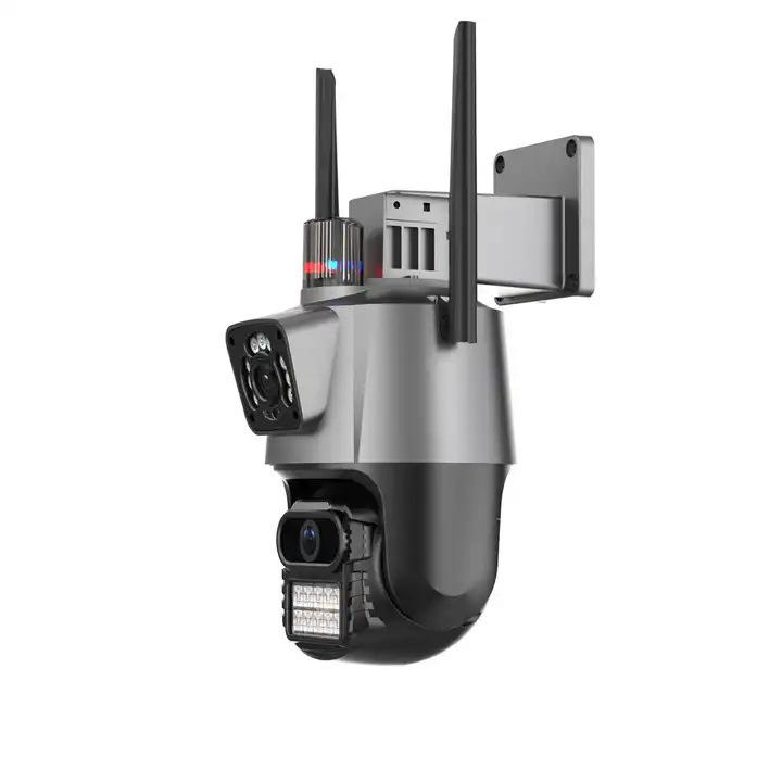 P11 Dual Lens 4G WiFi PTZ Outdoor Surveillance Camera with Dual Antennas and Dual Screens