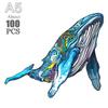Whale 3d Jigsaw Wooden Animal Puzzles Toys Underwater World Fish Unique Puzzle Gift Interactive Games Educational Toy