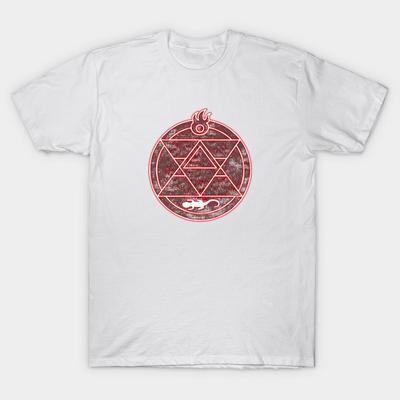 T-shirt Dames Flame Alchemist Harajuku Print Kawaii T-shirt Zomer Korte Mouw Dames T-shirt Top