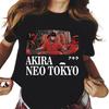 Akira Anime T-Shirt Manga Tokio Herren Damen Grafikdruck T-Shirt Lässige Mode Kurzarm Übergröße T-Shirts