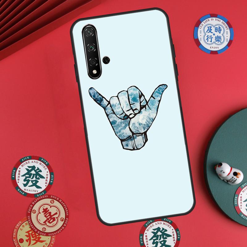 Surfer Surf Hang Loose Shaka For Huawei Nova 11 Pro 9 10 SE Y60 Y70 Y90 Y61 Y91 Y72 Y73 12i 11i 8i P20 P30 P40 Lite Case