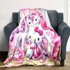 1 Stück Hello Kitty Einhorn Decke Leichte Flanell Überwurfdecke für Sofa Bett Reise Camping Wohnzimmer Büro Couch Stuhl
