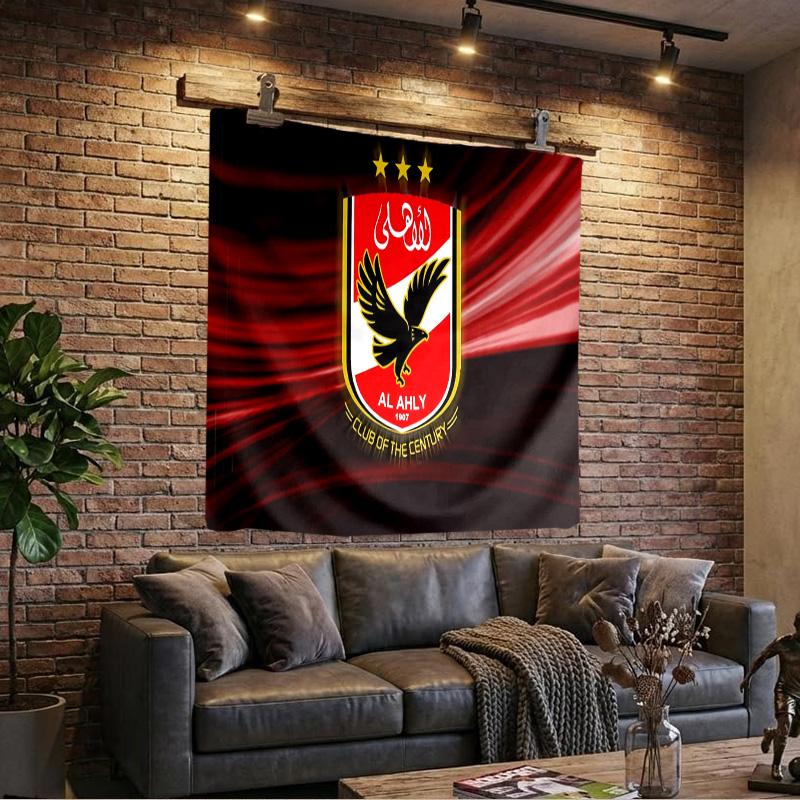 1PC America Club's Crest With Rabbit Tapestry, Unique Design Tapestry, Wall Decor for Bedroom,Livingroom, Playroom,Heartwarming Fan Holiday Gifts