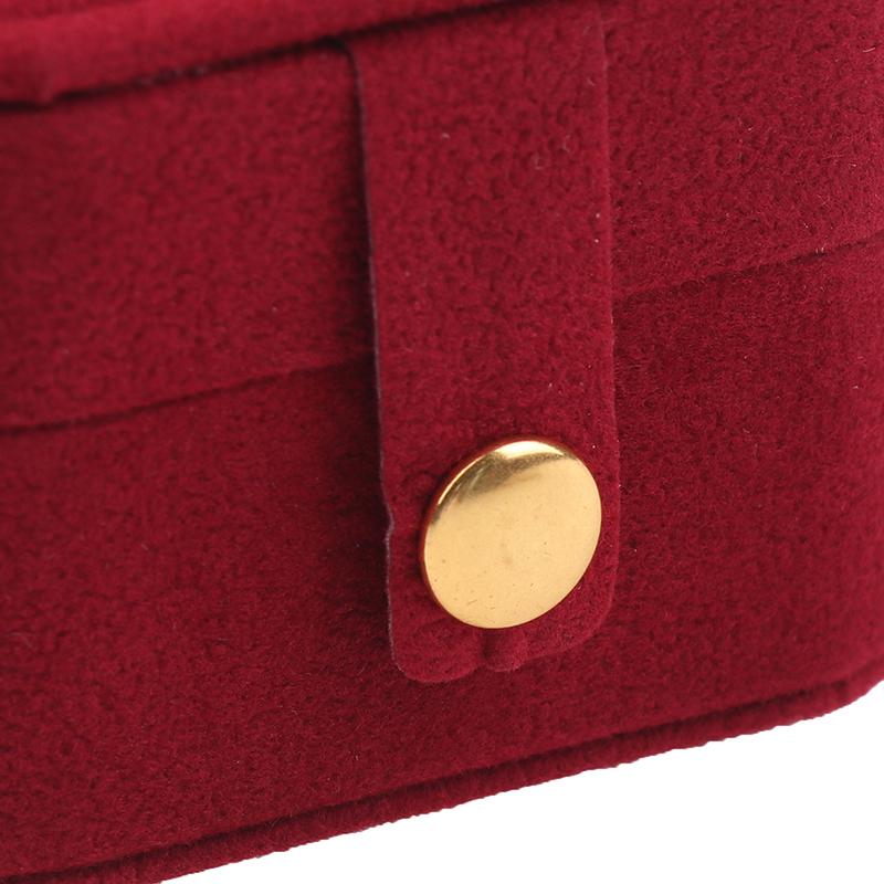 Mini Portable Jewelry Storage Bag Travel Simple Leather Or Velvet Ring Necklace Earrings Storage Box Organizer Display Gift Box