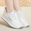Spring Autumn Soft Sole Velvet Little White Shoes Women's New Sports Casual  Middle-aged Elderly Sneakers Flat Leather Shoes
