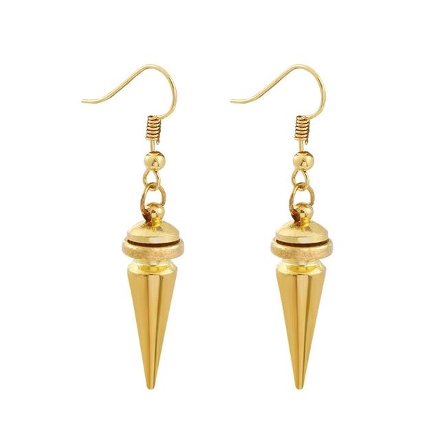 

Серьги в стиле аниме «семья» Forger Cosplay Gold Color Cone Shaped Curved Clip Ear Ear Ear Forge Gift Jewelry