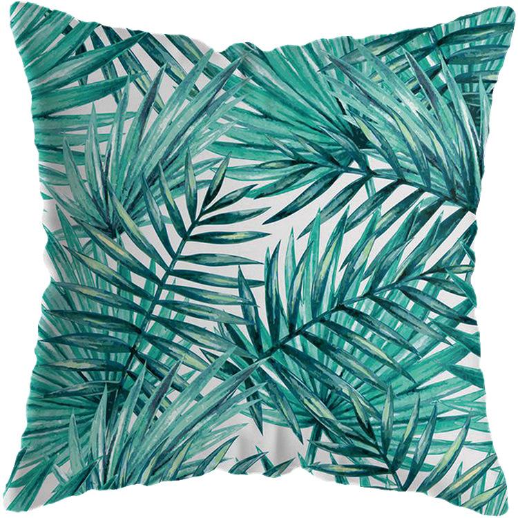Soft Pillow Cushion Covers 45x45 Cm Decorative Pillows Throw Green Patterns Pillowcase for Sofa Home