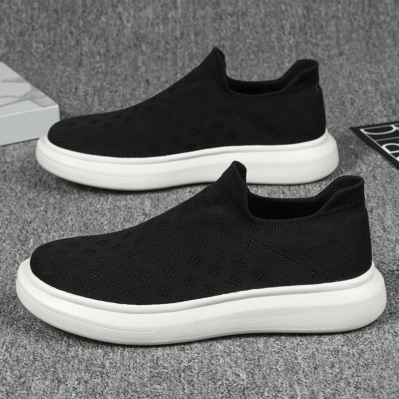 Foreign trade foot cover fly-woven mesh breathable men's shoes middle-aged and elderly father's shoes are comfortable and lightweight outdoor sports a