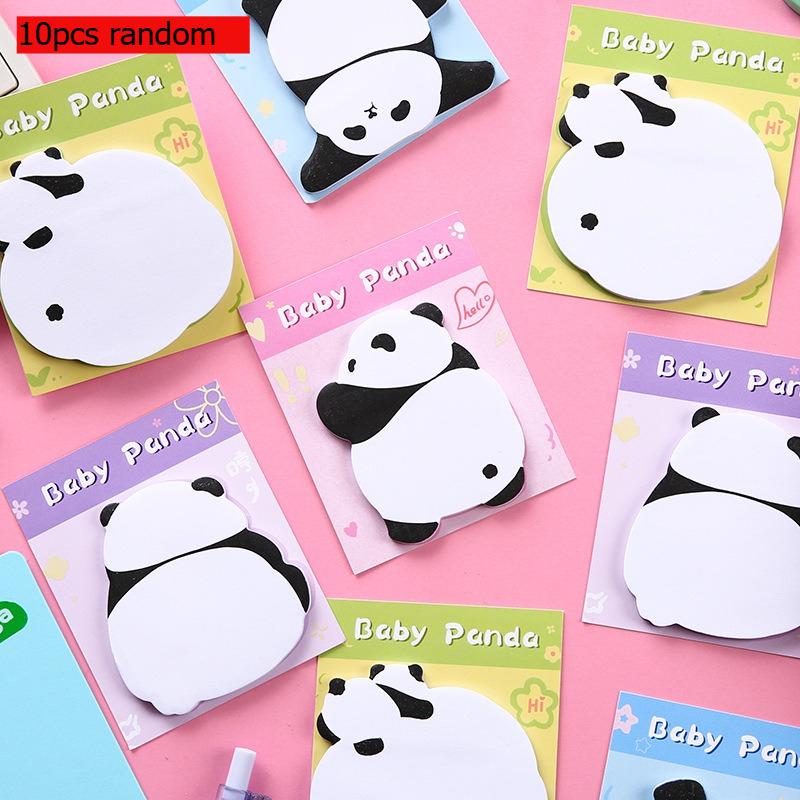 Gift Cartoon Little Panda Note Cute High Looking Paper Strong Sticky Lovely Memo PadIns Wholesale Kawai Stationery Office School