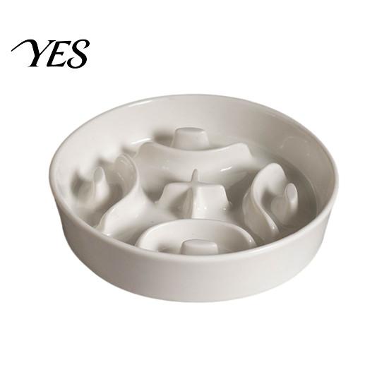 Spine Protection Pet Bowl Elevated Slow Feeder, Ceramic Dog with Stand, Prevents Holder Choking, Protects Spine, Raised Food for Cats Dogs Anti-Choke