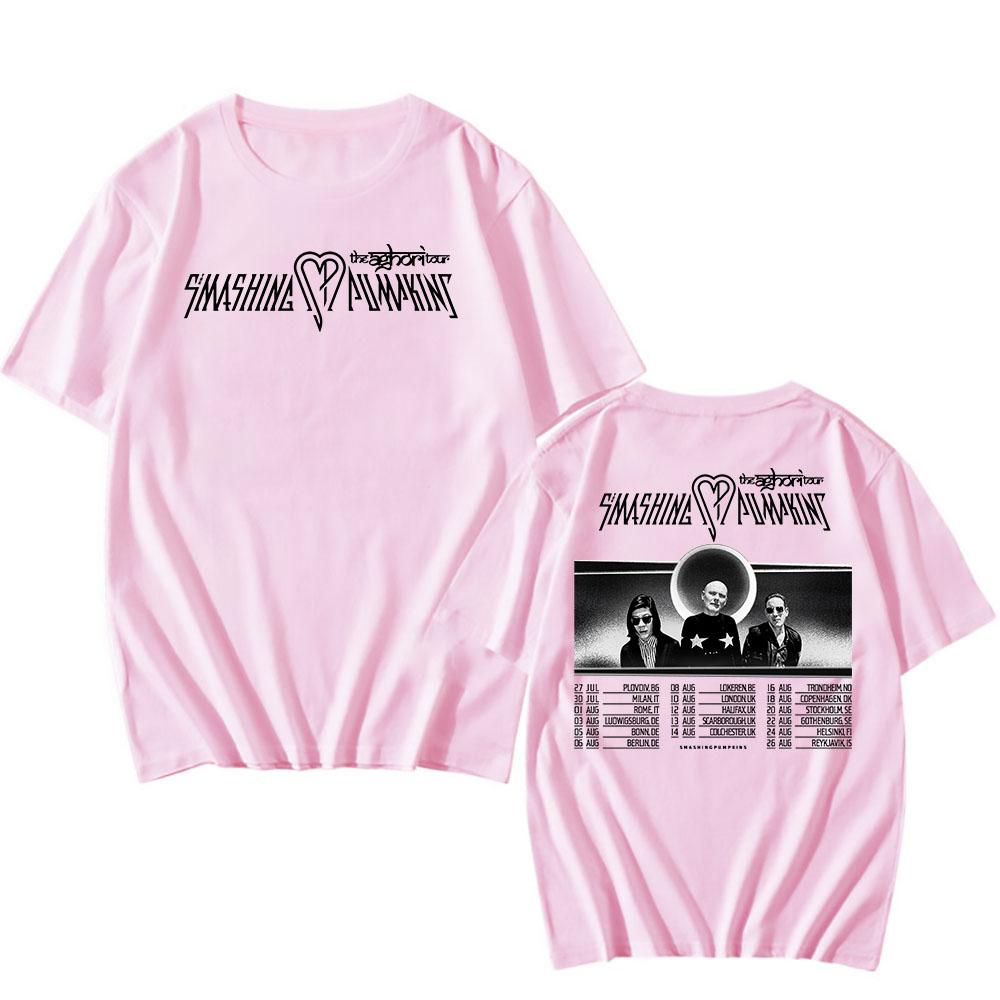 The Aghori Tour  2025 New Tshirts The Smashing Pumpkins Print T-shirt Alternative Rock Band Hip Hop T Shirt Cotton Mens Tees Top