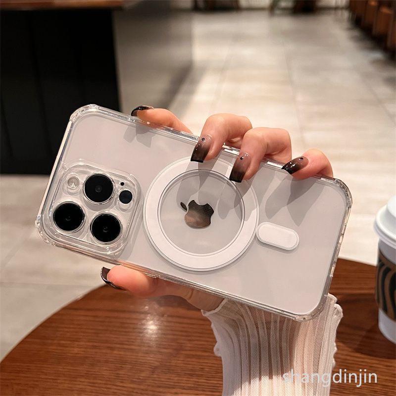 iPhone 17 Precision Fit Transparent Magnetic Case for Apple 15 Pro Max/16 - Full Coverage Acrylic MagSafe