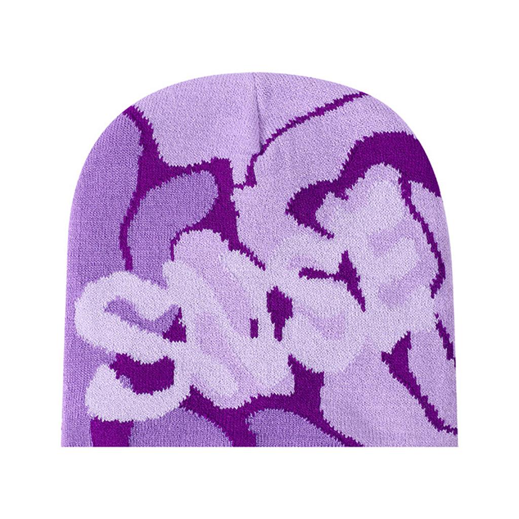 Hiphop Knitted Hat with Jacquard Letter Warm Fashion Hat Winter Headwear for Autumn/Winter