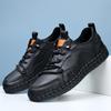 Mode Mode Echte Lederschuhe Herren Slipper Business Casual Lederschuhe Klassische Weiche Mokassins Hombre Atmungsaktive Herrenschuhe Flach