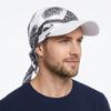 Breathable Women Printed Satin Headscarf Hat Summer Baseball Cap Outdoor Sun Hat  For Men Women