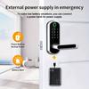 Smart Fingerprint Door Lock App Remote Control Keyless WIFI Digital Touchscreen Lock NFC IP67 Waterproof With 2 IC Cards