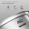 ASD 26CM 304 Stainless Steel Steamer Pot