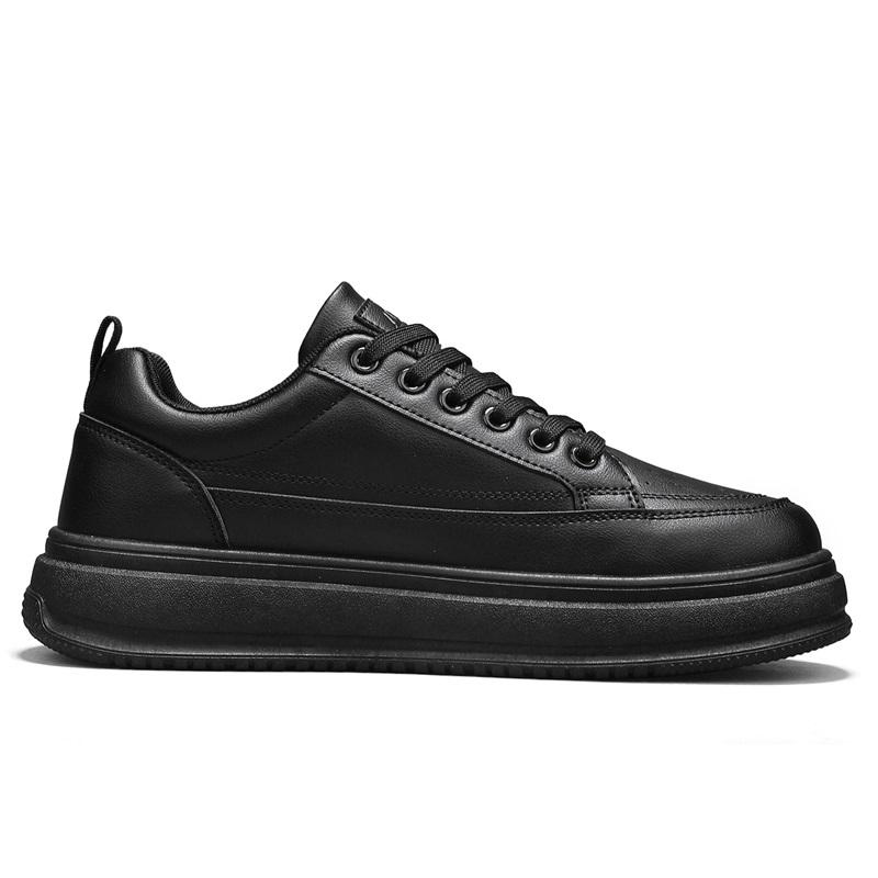 Warrior Fashion Versatile Trendy Retro Daily Commuting Slip-Resistant Durable Balance Support Low-Top Skate Shoes Men sneaker Black WXP(WZ)-281704