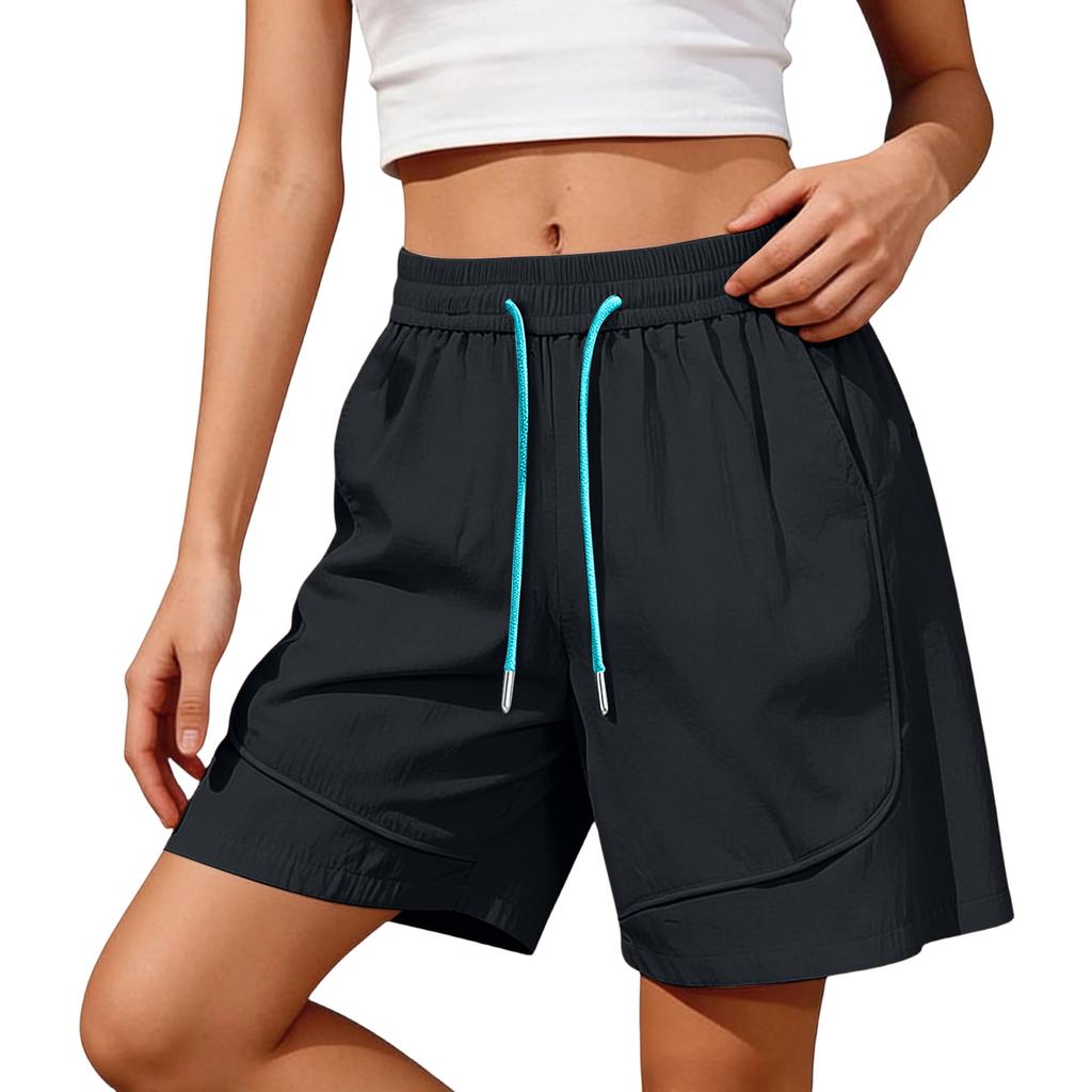 Women's Color Shorts, Casual And Versatile Sports Straight Shorts