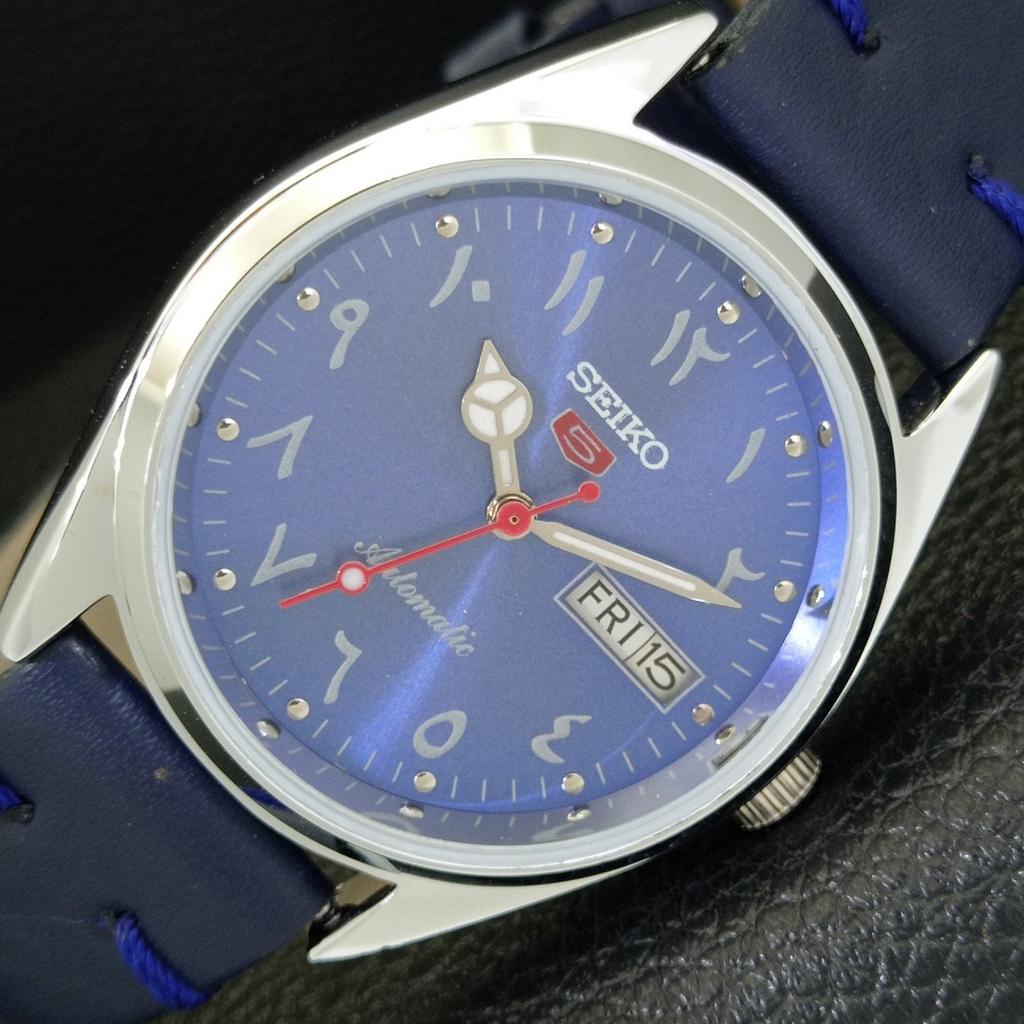 

REFURBISHED SEIKO 5 AUTOMATIC 6309A VINTAGE JAPAN MENS BLUE DIAL WATCH a441257-4 Sk-a441257-1