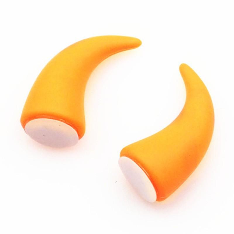 

1 пара милых наклеек для украшения салона автомобиля, аксессуары для украшения приборной панели оранжевый