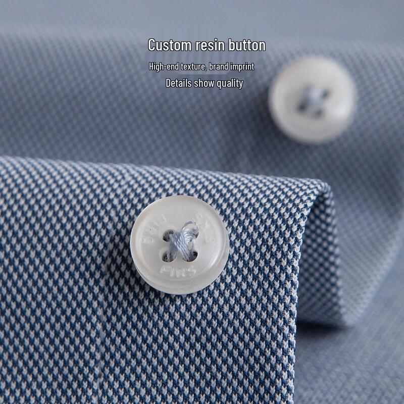 Men's Long Sleeve Wrinkle-Resistant Business Casual Shirt